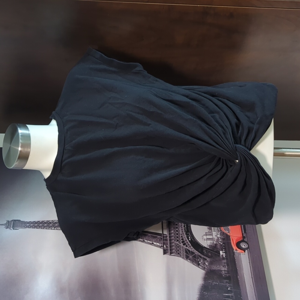 Elegant Black Knotted Women's top